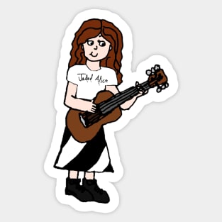 Kid With an Acoustic Axe Sticker